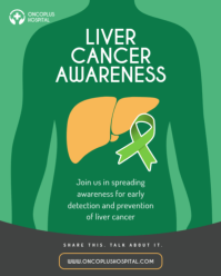 Illustrative Image Liver Cancer Awareness Instagram Portrait template
