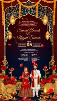 Illustrative Indian Invitation Instagram Story template