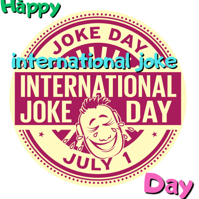 Illustrative International Joke Day  Instagram Post template