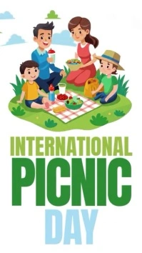Illustrative International Picnic Day Instagram Story template
