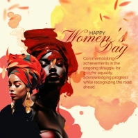 Illustrative International Women's Day Instagram Post template