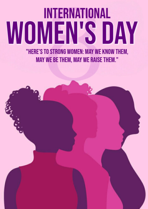 Illustrative International Women's Day  A4 template