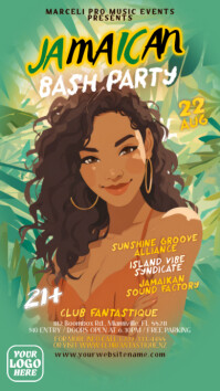 Illustrative Jamaican Bash Digital Display (9:16) template