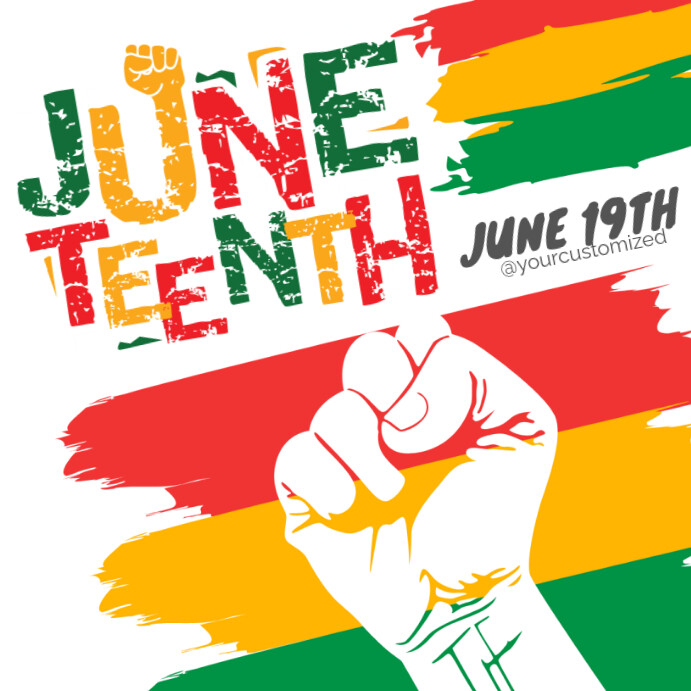 Illustrative Juneteenth Freedom Day Instagram Post Template | PosterMyWall