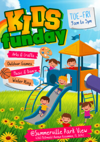 Illustrative Kids Funday A5 template