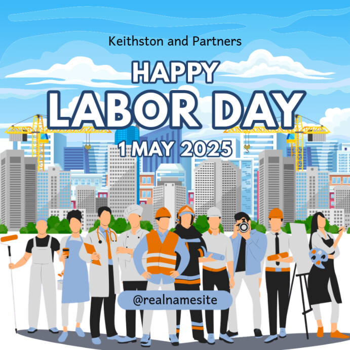 Copy of Illustrative Labor Day Instagram Post | PosterMyWall