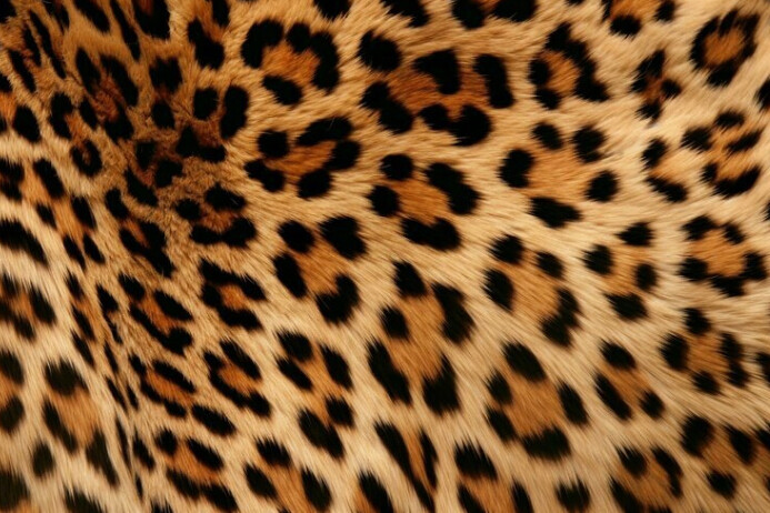 Illustrative Leopard Pattern Fur Texture Poster template
