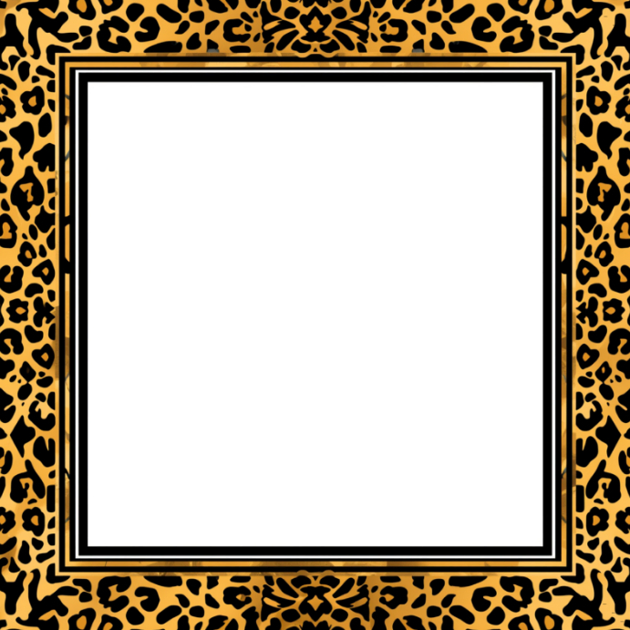 Leopard Print Frame Template | PosterMyWall