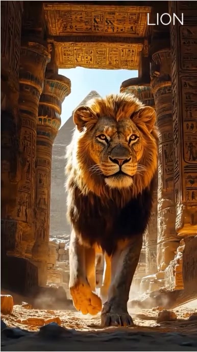 Illustrative Lion Wallpaper  Instagram Reel template