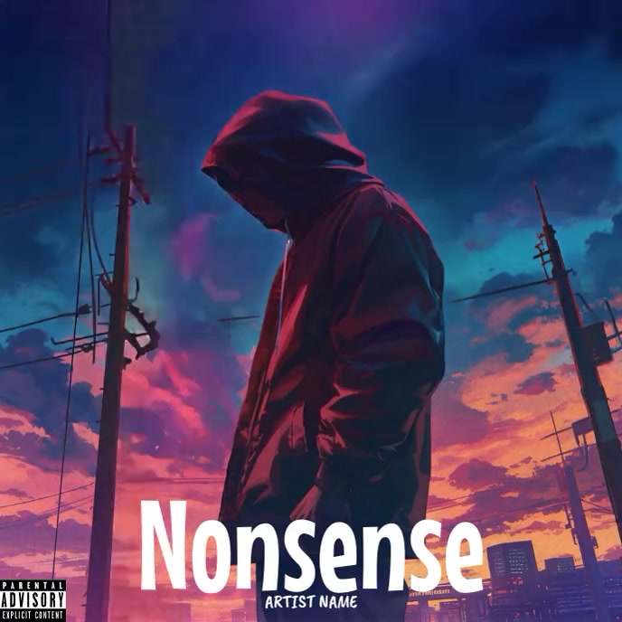 Copy of Illustrative Man In Hoodie Lightning Rap Hip | PosterMyWall