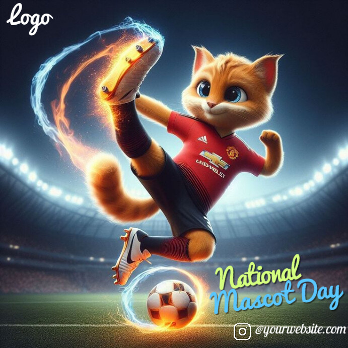 Plantilla de Illustrative Mascot Design/national Mascot Day Instagram ...