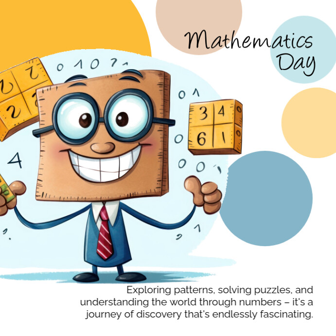 Illustrative Mathematics Day Instagram Post Template | PosterMyWall