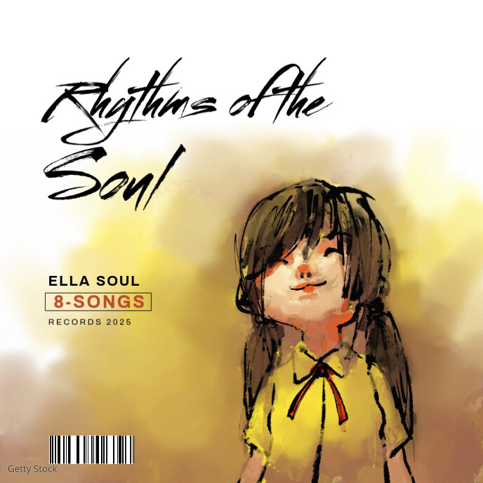 Illustrative Music Album Cover Albumcover template