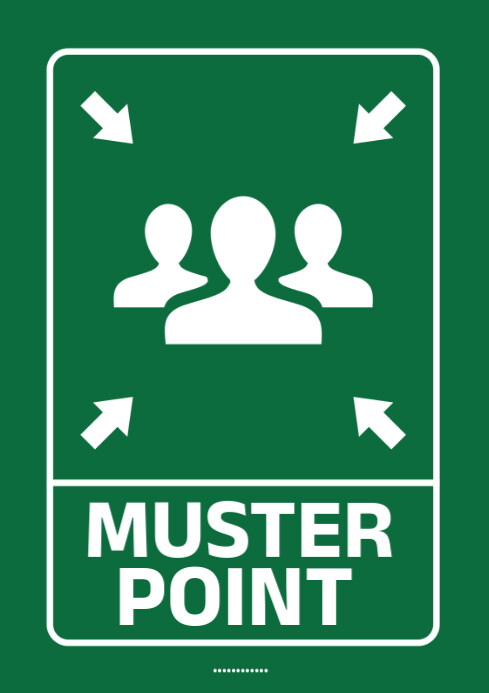 Muster Point Map Format Illustrative Muster Point A4 Template | PosterMyWall