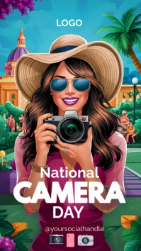 Illustrative National Camera Day  Instagram S template
