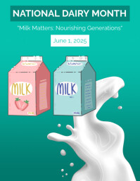 National Dairy Month Posters Template | PosterMyWall