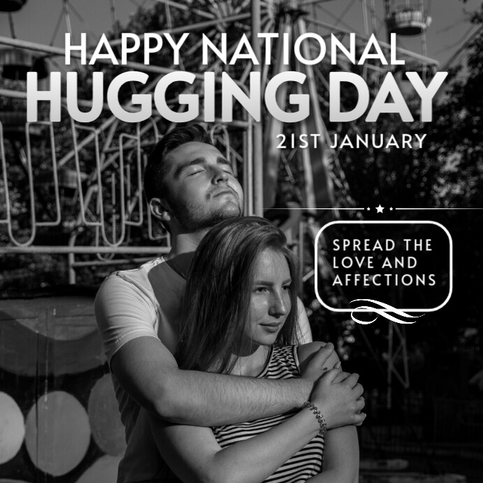 Illustrative National Hugging Day Instagram Post Template | PosterMyWall