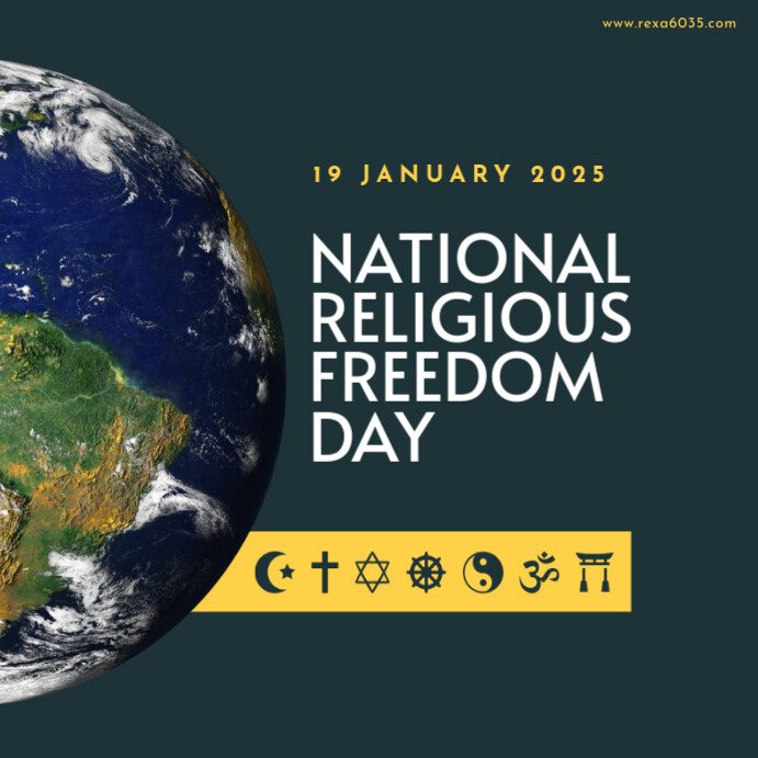Illustrative National Religious Freedom Day Square (1:1) Template ...