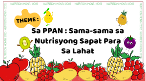Illustrative Nutrition Month Digital Display (16:9) template