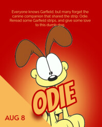 Illustrative Odie Instagram Portrait template