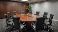 Illustrative Office Chairs setting for meeting YouTube-miniature template