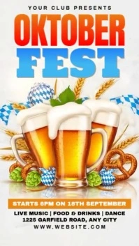 Illustrative Oktoberfest Instagram Story template