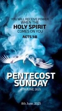 Illustrative Pentecost Sunday Instagram Story template