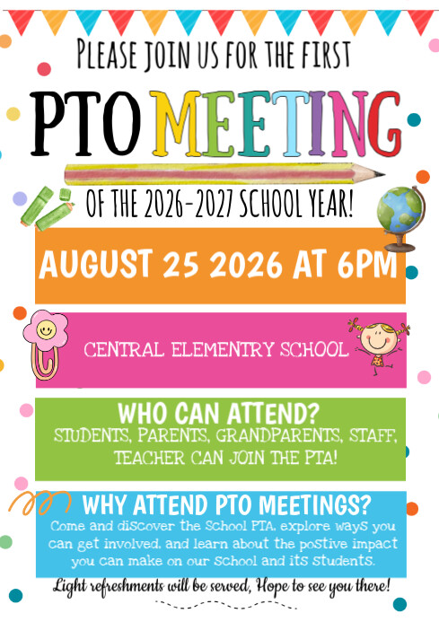 Illustrative Pta Meeting A4 template