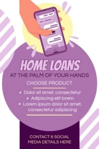 Home Loan Poster template