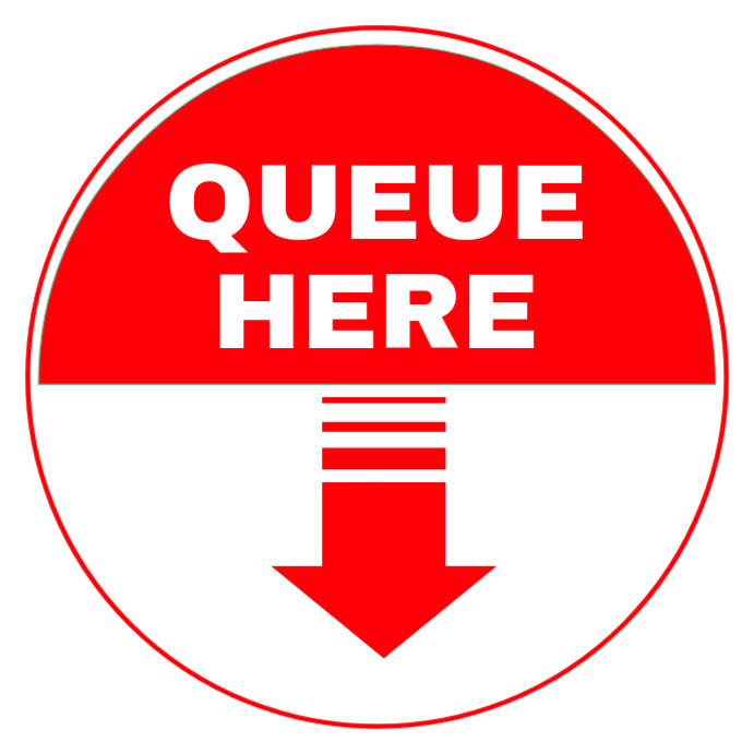 Illustrative Queue Here Instagram Post template
