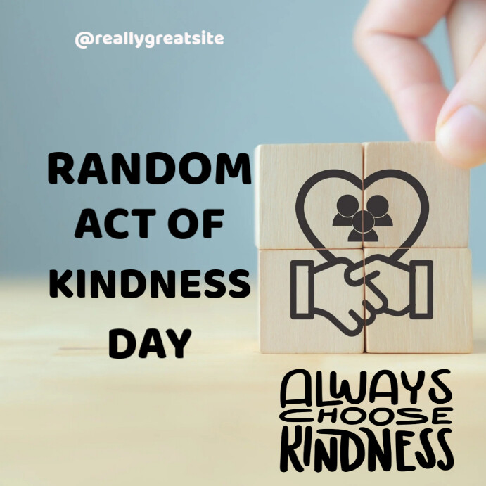 Illustrative Random Act Of Kindness Day Instagram Post Templat ...