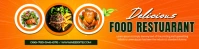 Illustrative Restaurant Banner Design Banner 2' × 8' template