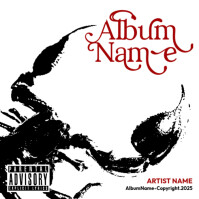 Illustrative Scorpion Album Cover template