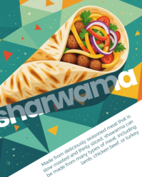 Illustrative Sharwama Day Instagram Portrait template