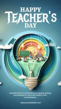 Illustrative Teachers Day Instagram Story template