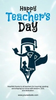 Illustrative Teachers Day  Instagram Story template
