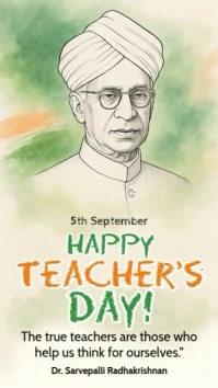 Illustrative Teachers Day Instagram Story template
