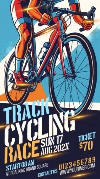 Illustrative Track Cycling Event Instagram Story template