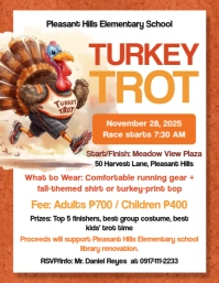 Illustrative Turkey Trot Flyer Flyer (us Letter) template