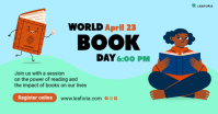Illustrative Typographic World Book Day Image template
