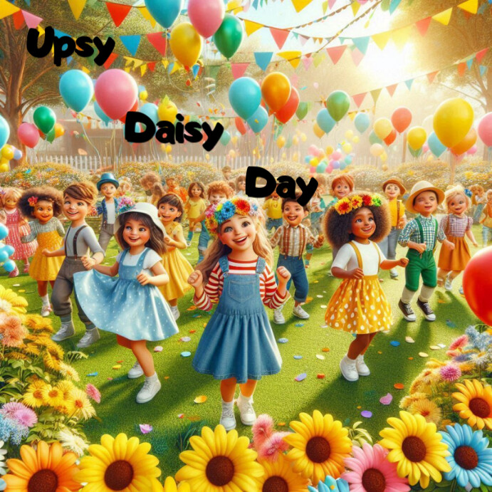 Plantilla de Illustrative Upsy Daisy Day Instagram Post | PosterMyWall