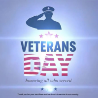 Illustrative Veterans Day Instagram Post template