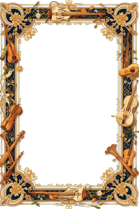 Designes Poster Instruments Illustrative Vintage Artistic Musical Instruments Poster Template ...
