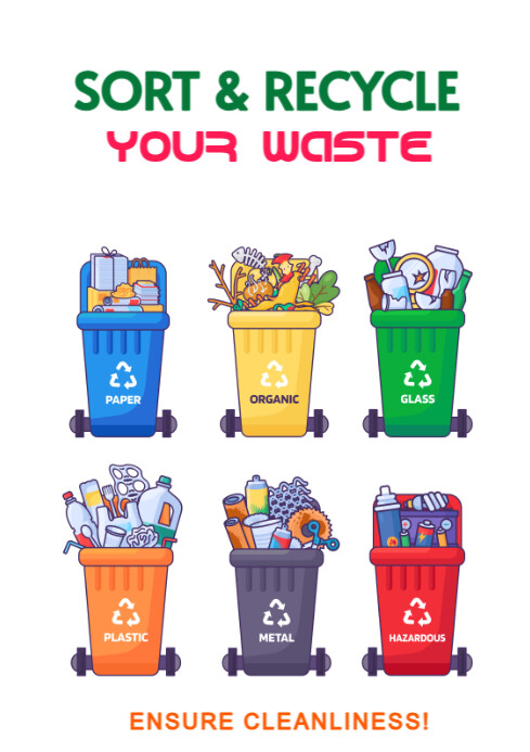 Illustrative Waste Recycling  A4 template