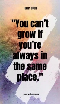 Illustrative White Background Typography Motivational Quotes  Business Card 名片 template