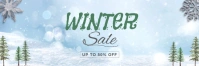 Illustrative Winter Sale Banner 2' × 6' template