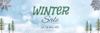 Illustrative Winter Sale Banner 2' × 6' template