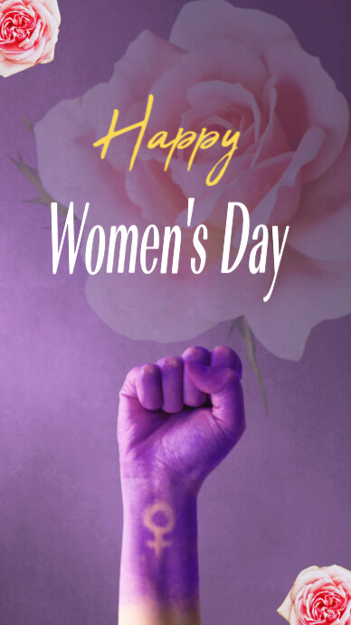 Illustrative Women's Day Empowerment Flyer  Instagram Story template