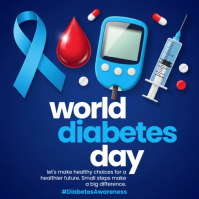 Illustrative World Diabetes Day Instagram Post template