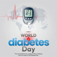Illustrative World Diabetes Day Instagram Post template